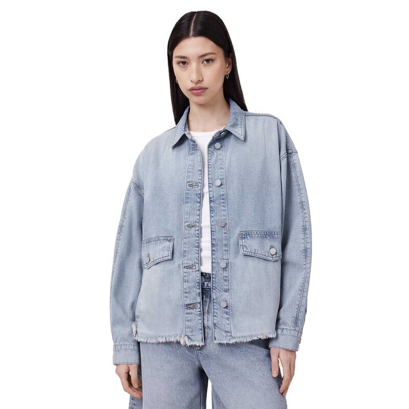 AllSaints Hettie Oversized Denim Shacket image number 0